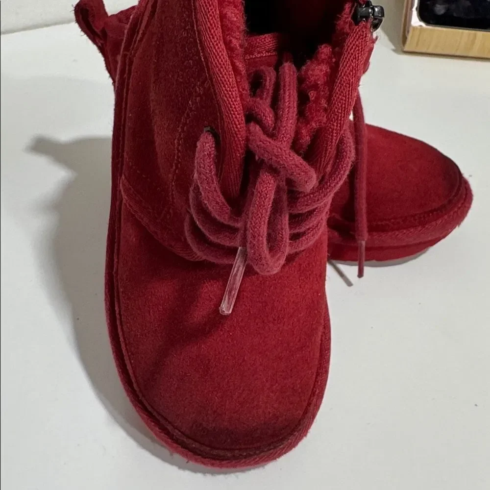 UGG Kids Red Suede Boots EUC